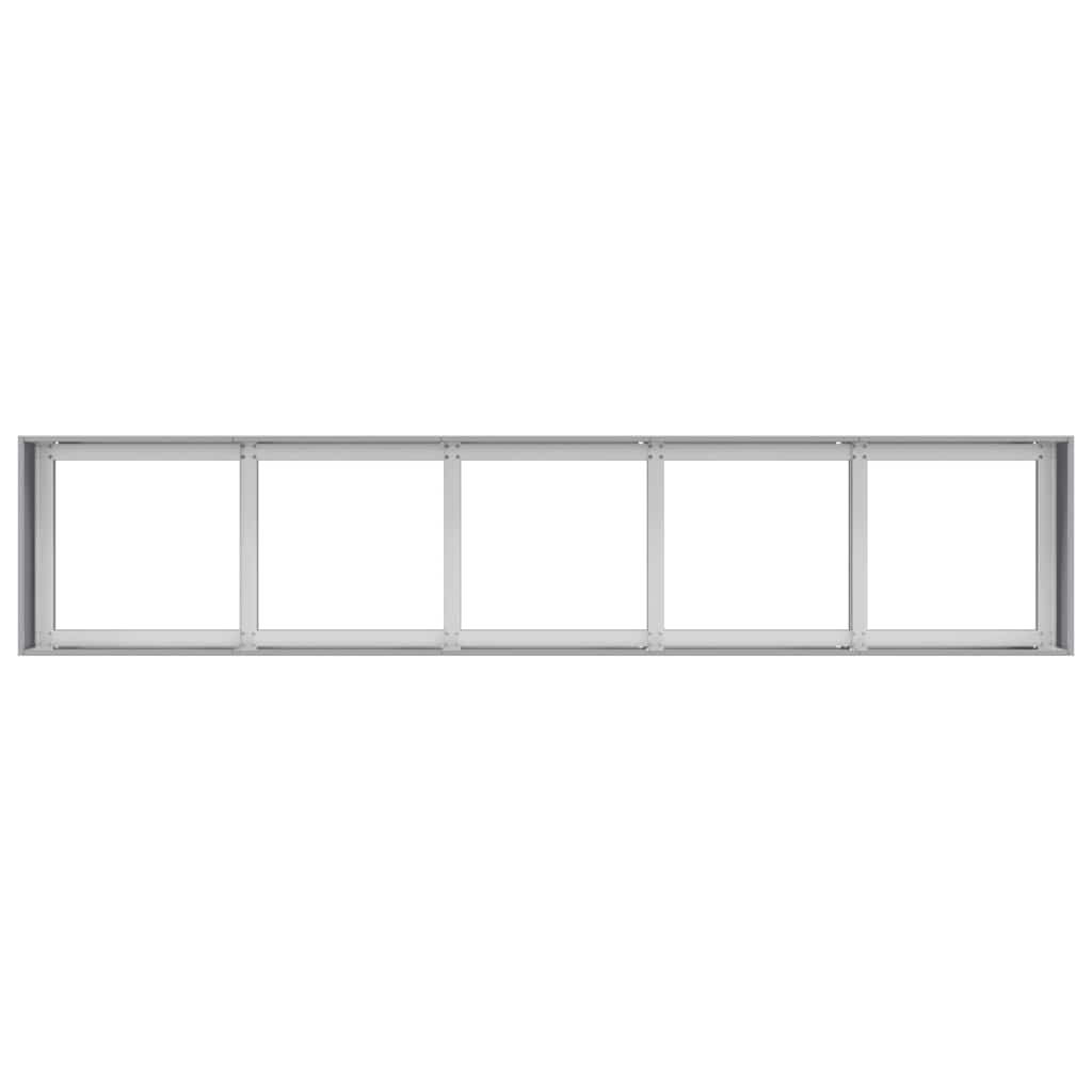 Planter 200x40x40 cm Galvanised Steel