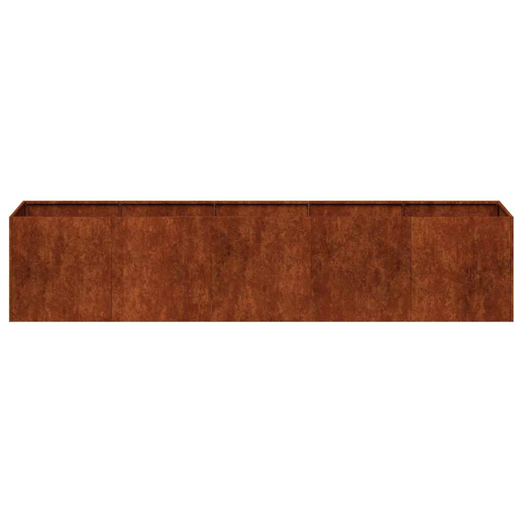 Planter Rusty 78.7"x15.7"x15.7" Weathering Steel