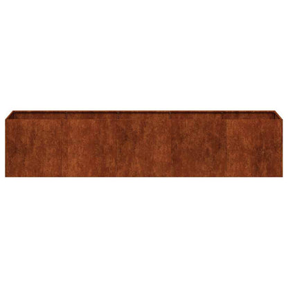 Planter Rusty 78.7"x15.7"x15.7" Weathering Steel