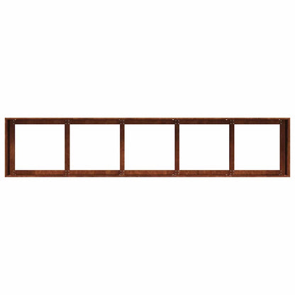Planter Rusty 78.7"x15.7"x15.7" Weathering Steel