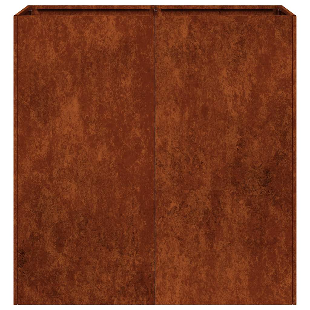 Planter Rusty 80x40x80 cm Weathering Steel