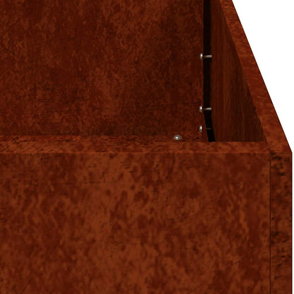 Planter Rusty 80x40x80 cm Weathering Steel