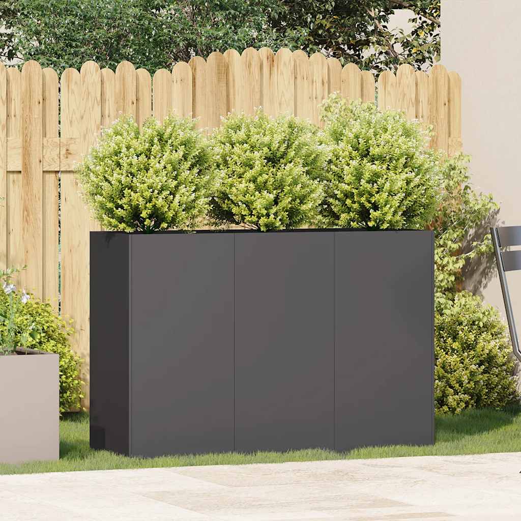 Planter Black Cold-Rolled Steel Large Planters Planter