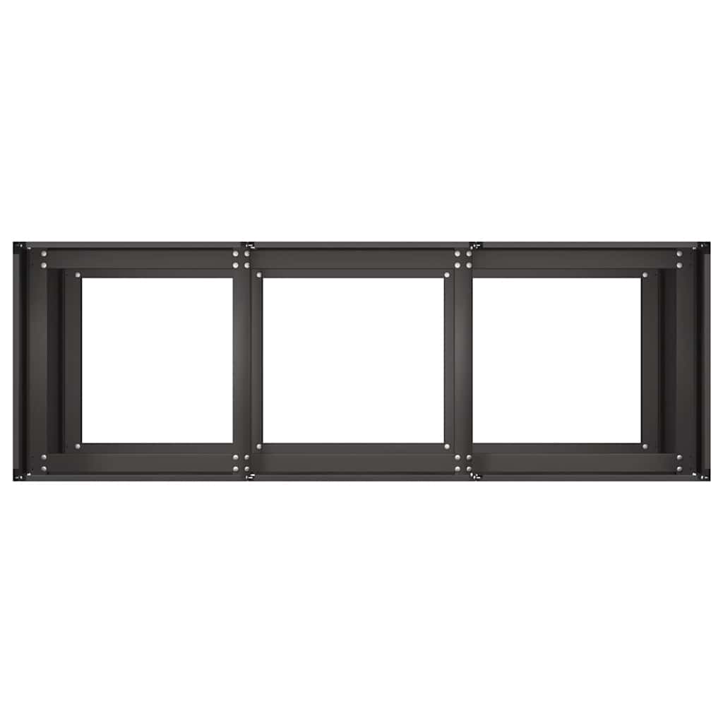 Planter Black Cold-Rolled Steel Large Planters Planter