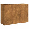 Planter Rusty 47.2"x15.7"x31.5" Weathering Steel