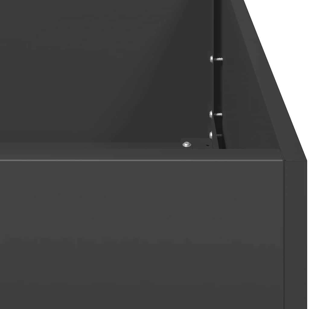 Planter Black Cold-rolled Steel Large Durable Planter