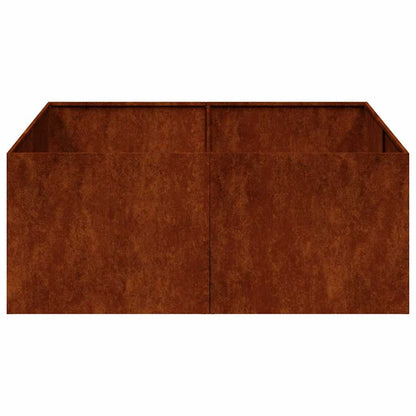 Garden Planter Rusty 100 x 100 x 40 cm