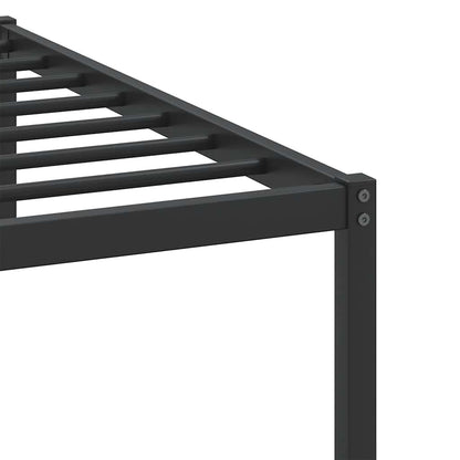 Bed Frame without Mattress Smoked Oak 100x190 cm Engineered Wood