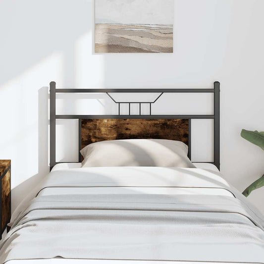 Replace Headboard Smoked Oak 75 cm Engineered Wood and Steel
