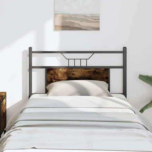 Replace Headboard Smoked Oak 80 cm Engineered Wood and Steel
