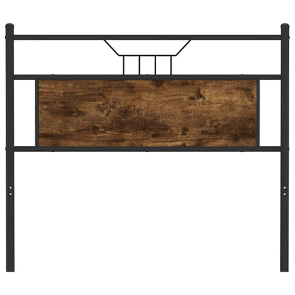 Replace Headboard Smoked Oak 107 cm Engineered Wood and Steel