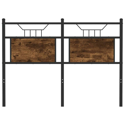 Replace Headboard Smoked Oak 120 cm Engineered Wood and Steel