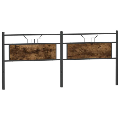 Replace Headboard Smoked Oak 193 cm Engineered Wood and Steel