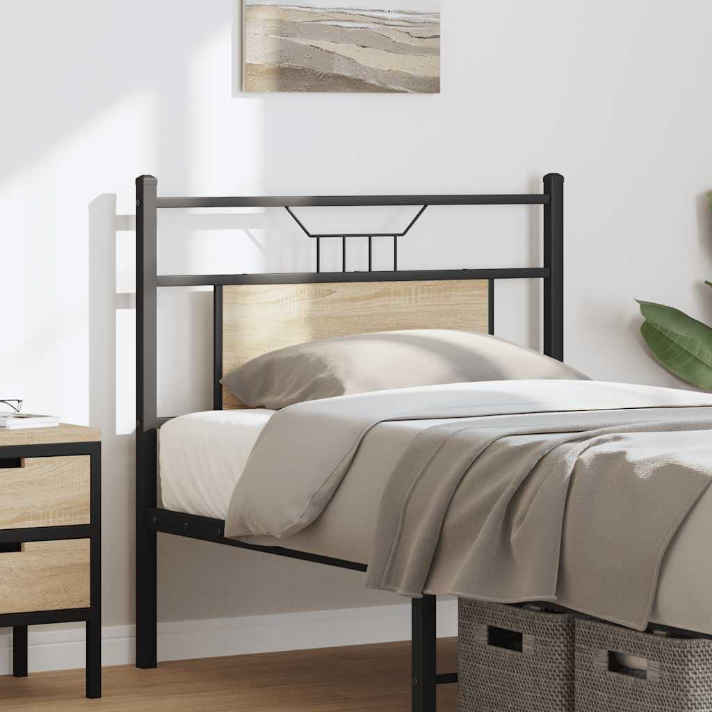 Replace Headboard Sonoma Oak 80 cm Engineered Wood and Steel