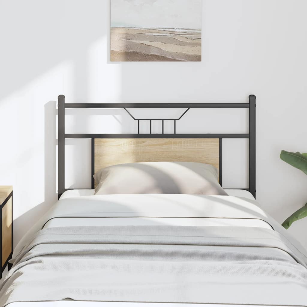 Replace Headboard Sonoma Oak 90 cm Engineered Wood and Steel