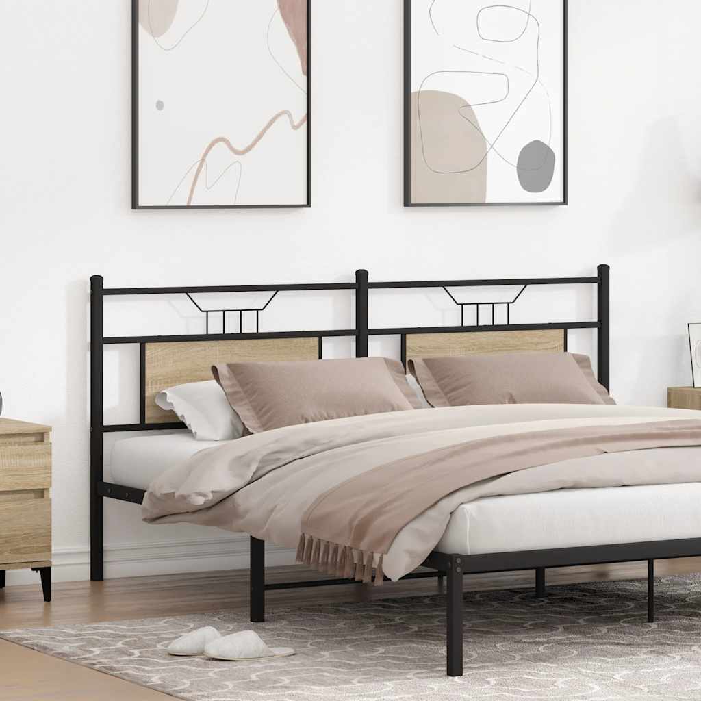 Replace Headboard Sonoma Oak 180 cm Engineered Wood and Steel