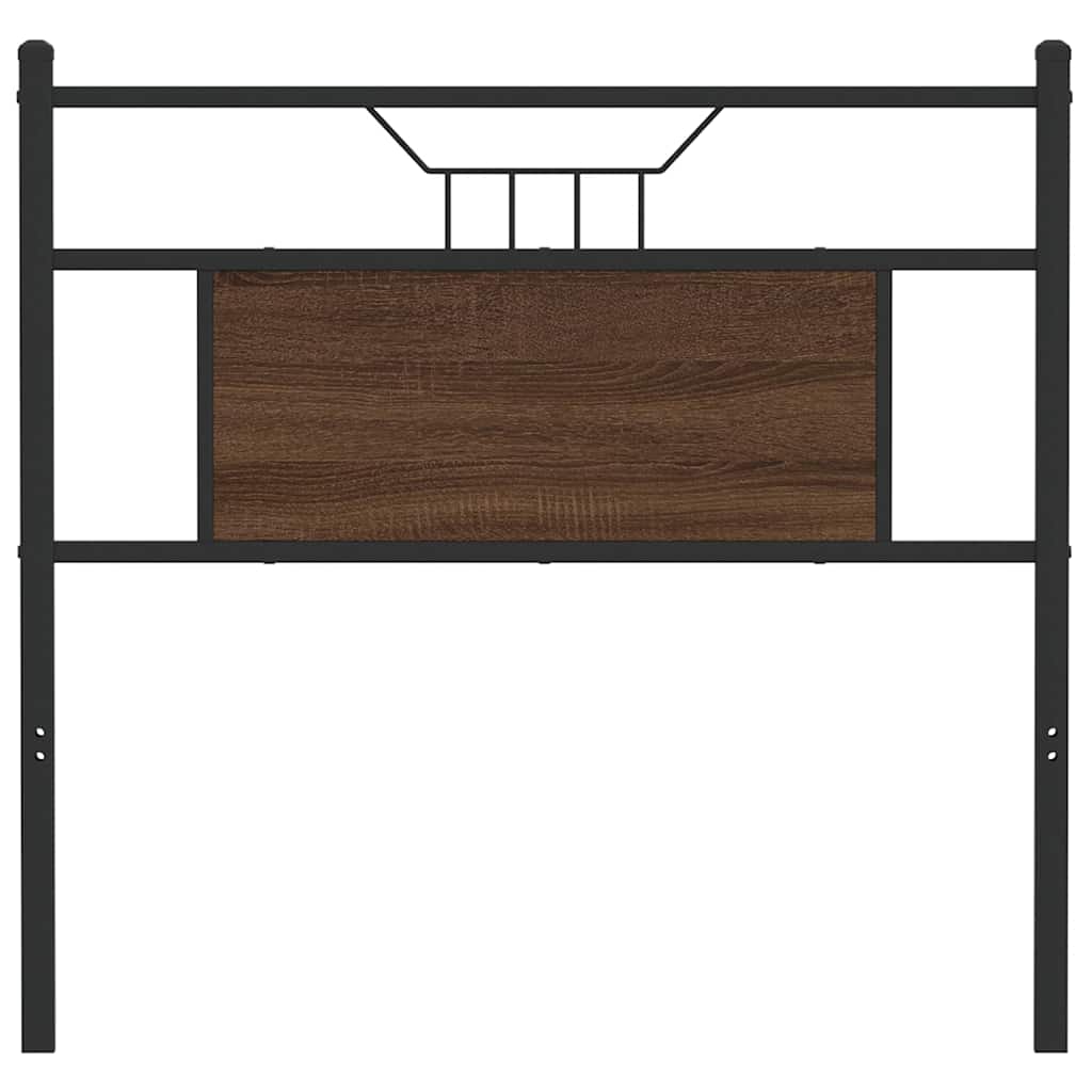 Replace Headboard Brown Oak 75 cm Engineered Wood and Steel