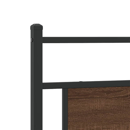 Replace Headboard Brown Oak 107 cm Engineered Wood and Steel