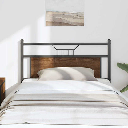 Replace Headboard Brown Oak 107 cm Engineered Wood and Steel