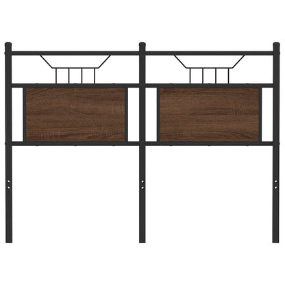 Replace Headboard Brown Oak 120 cm Engineered Wood and Steel