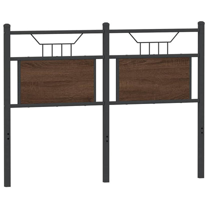 Replace Headboard Brown Oak 120 cm Engineered Wood and Steel