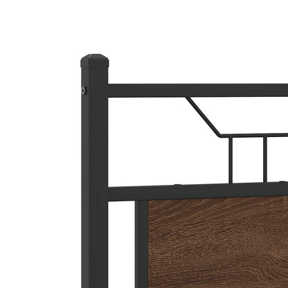 Replace Headboard Brown Oak 120 cm Engineered Wood and Steel