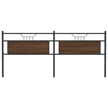 Replace Headboard Brown Oak 193 cm Engineered Wood and Steel