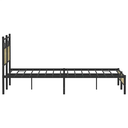 Bed Frame without Mattress Sonoma Oak 137x190 cm Engineered Wood