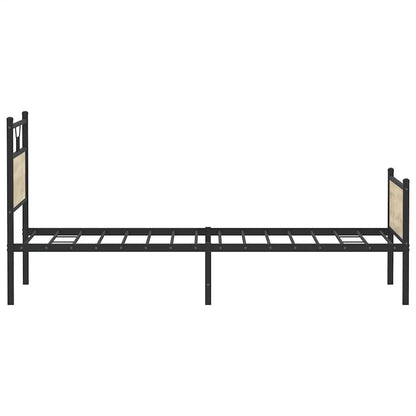 Bed Frame without Mattress Sonoma Oak 100x190 cm Engineered Wood