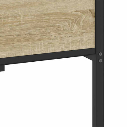 Bed Frame without Mattress Sonoma Oak 100x190 cm Engineered Wood