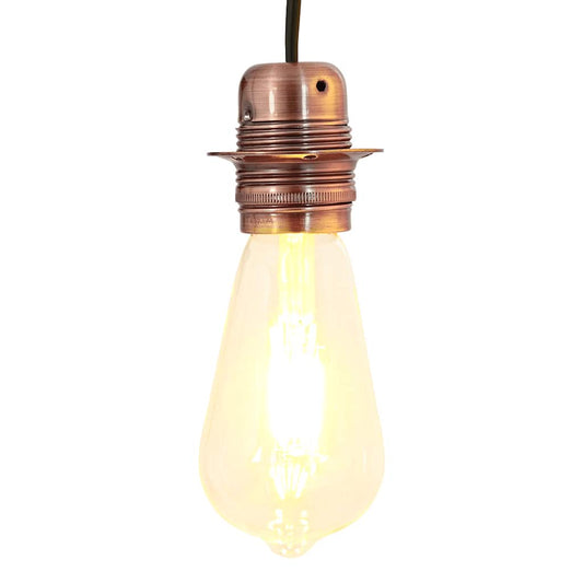 Lamp Holders 2 pcs Red Bronze E27