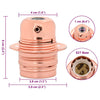 Lamp Holders 2 pcs Rose Gold E27