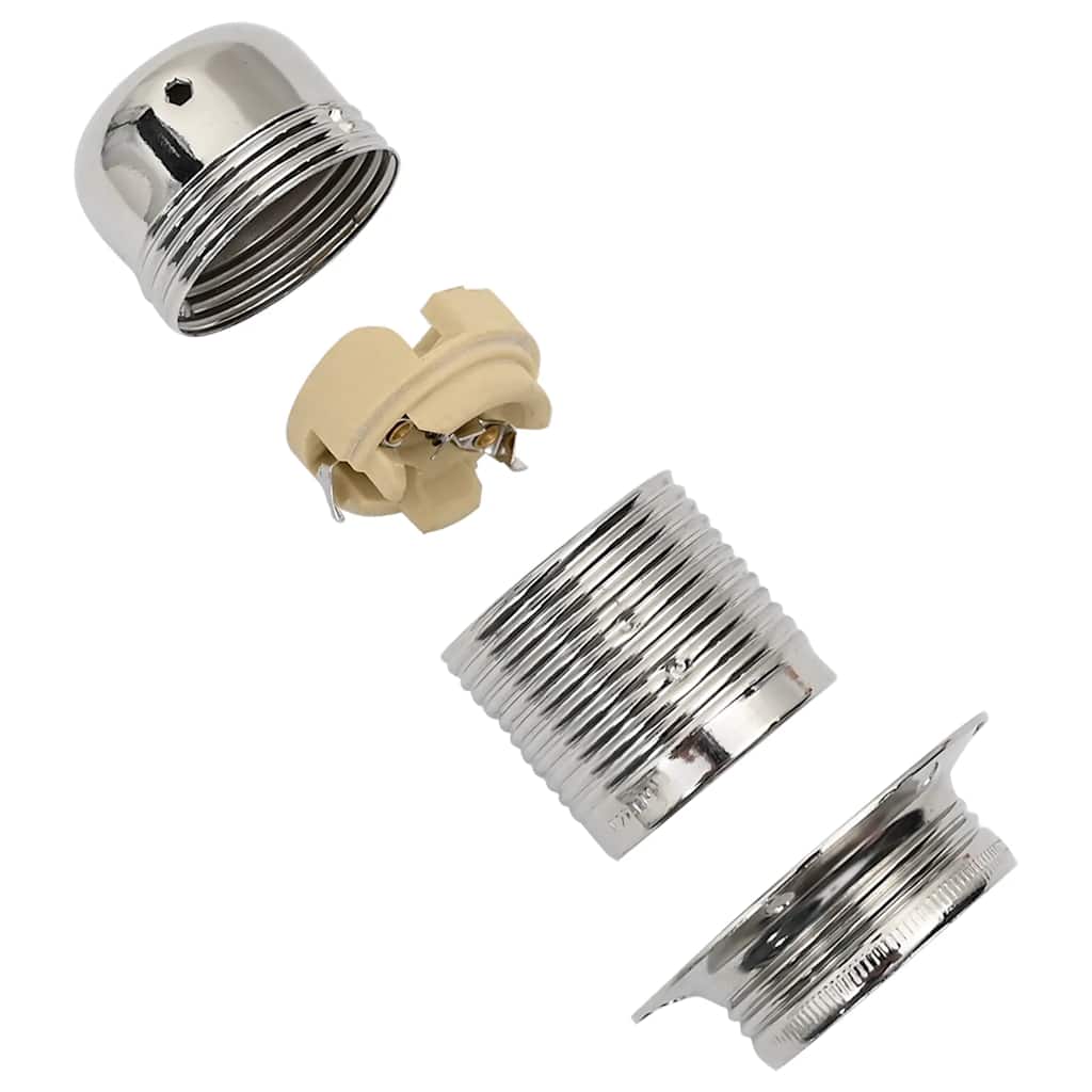 Lamp Holders 2 pcs Satin Nickel E27