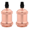 Lamp Holders 2 pcs Rose Gold E27