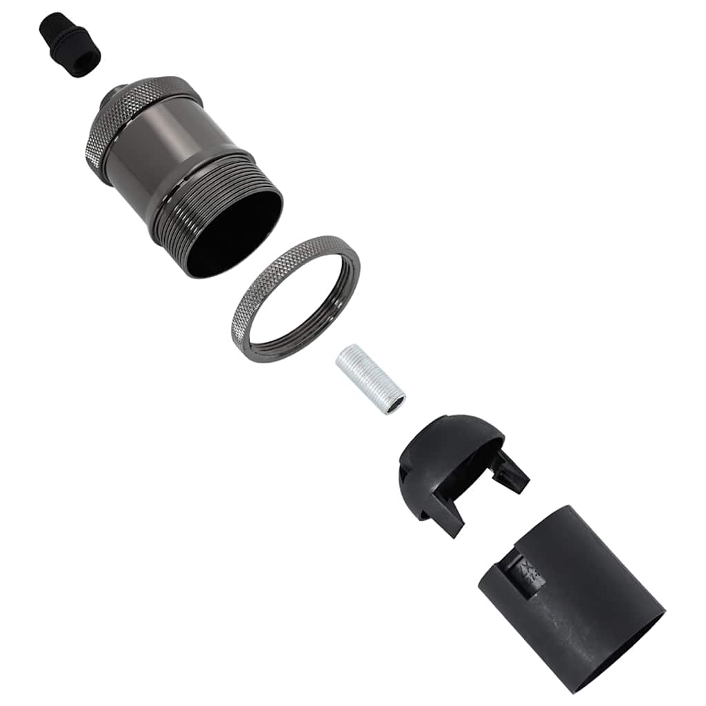 Lamp Holders 2 pcs Glossy Black E27
