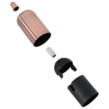 Lamp Holders 2 pcs Red Bronze E27