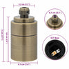 Lamp Holders 2 pcs Bronze E27
