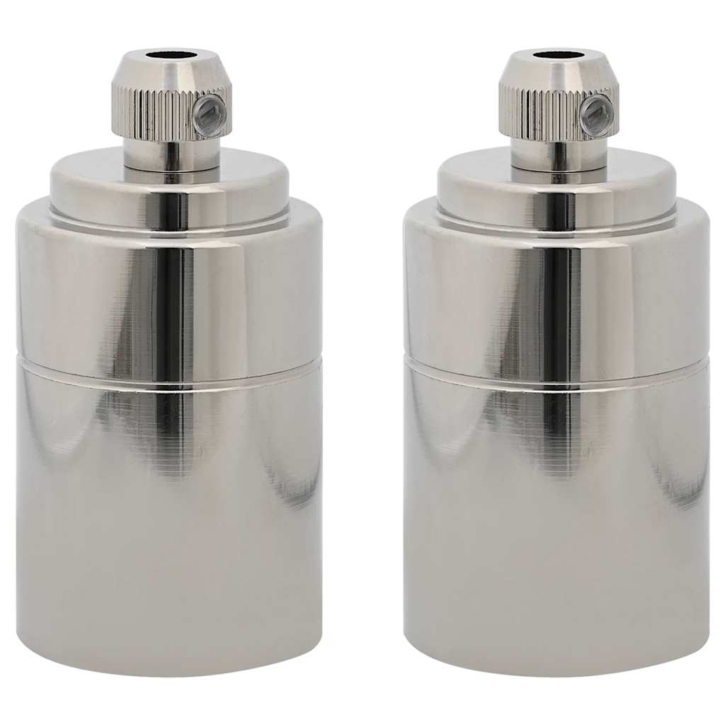 Lamp Holders 2 pcs Satin Nickel E27