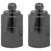 Lamp Holders 2 pcs Glossy Black E27