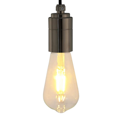 Lamp Holders 2 pcs Glossy Black E27