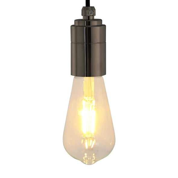 Lamp Holders 2 pcs Glossy Black E27