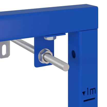 Bathroom Wall Support Height Adjustable Blue 50 x 3 x 112 cm