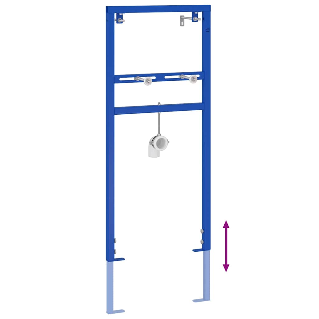 Bathroom Wall Support Height Adjustable Blue 50 x 3 x 112 cm