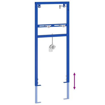 Bathroom Wall Support Height Adjustable Blue 50 x 3 x 112 cm