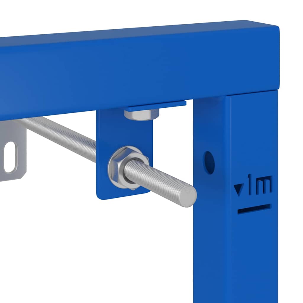 Bathroom Wall Support Height Adjustable Blue 50 x 3 x 112 cm