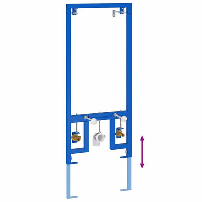 Bathroom Wall Support Height Adjustable Blue 50 x 3 x 112 cm