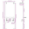 Bathroom Wall Support Manual Blue 50 x 17.5 x 136 cm Steel