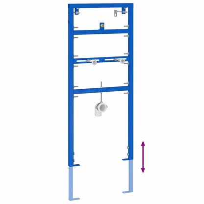 Bathroom Wall Support Height Adjustable Blue 50 x 3 x 112 cm