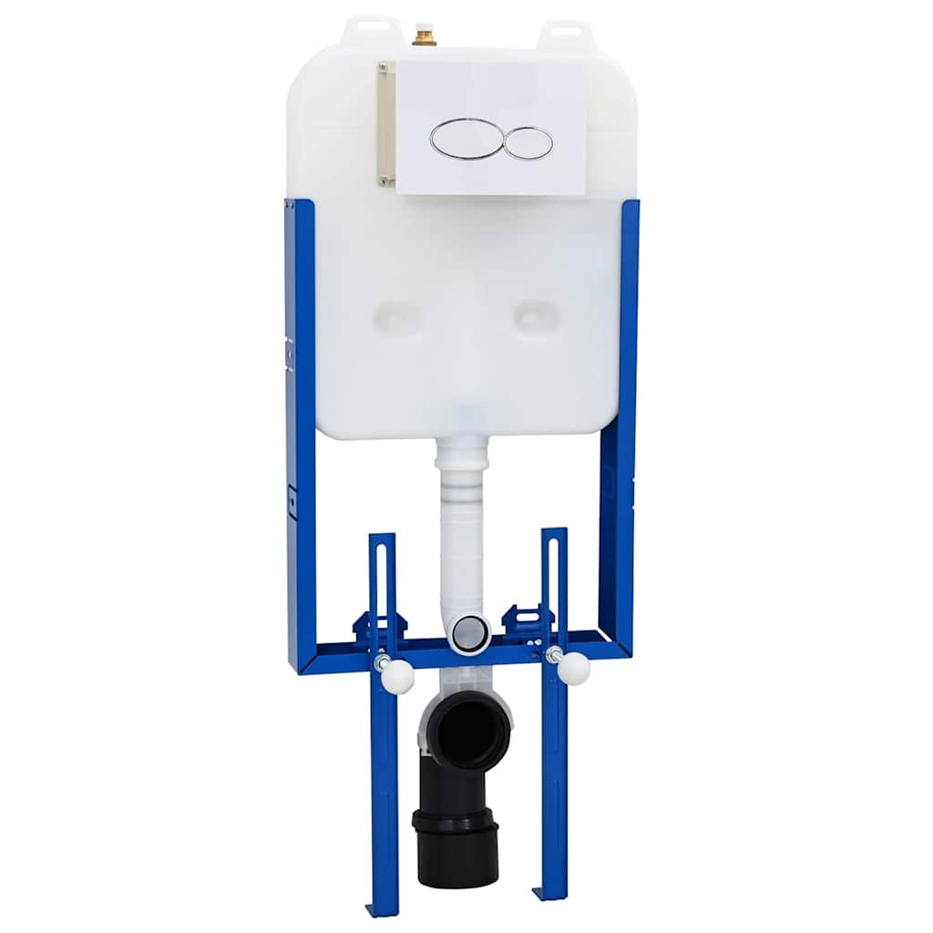Cistern Frame Height Adjustable White 50 x 8 x 131 cm Steel