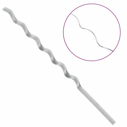 Plant Support 20 pcs Silver 150 x 0.6 x 0.6 cm Steel